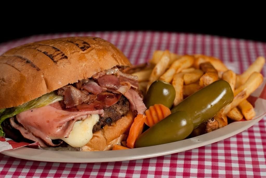 Hamburguesa de carne asada